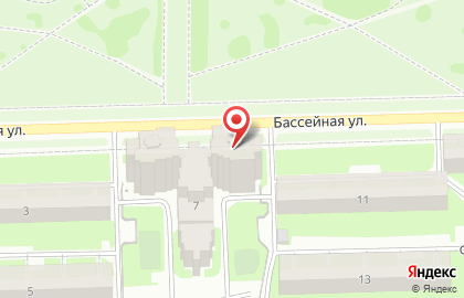 Минимаркет на Бассейной на карте