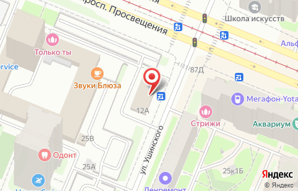 Автосервис Union на метро Гражданский проспект на карте