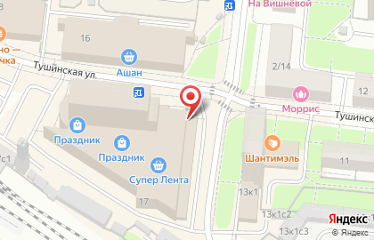 Магазин колбасных изделий Рублёвский на Тушинской улице на карте