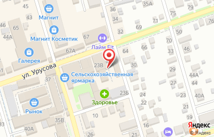 Зоомагазин на Урусова, 62 на улице Урусова на карте