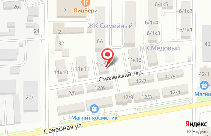 Медовый, ООО Профит на Северной улице на карте