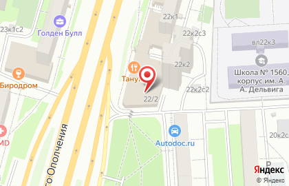 Красотка на Октябрьском поле на карте