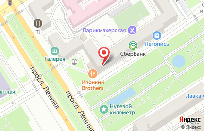 Ювелирный салон Золотник в Октябрьском районе на карте