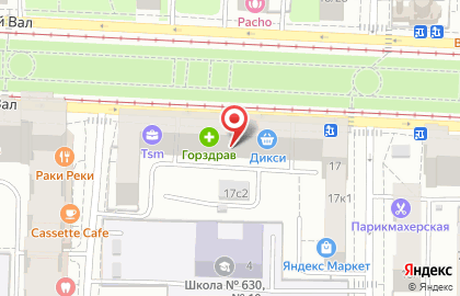 Студия маникюра Luck на улице Серпуховский Вал на карте