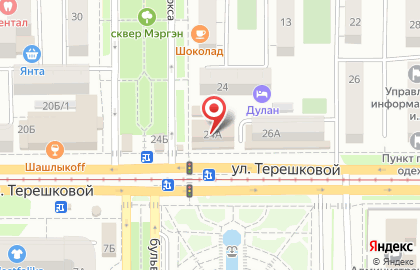 Наличка на улице Терешковой на карте