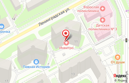 Аптека Планета здоровья на Ленинградской улице в Подольске на карте