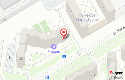 Продовольственный магазин в Ленинском районе на карте