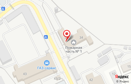 Пожарно-спасательная часть №11 на улице Ястржембского на карте