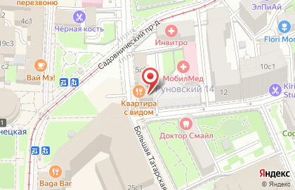 Кальянная МосКальян на метро Новокузнецкая на карте