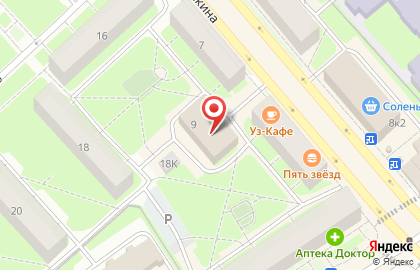 Центр замены остекления балконов на улице Бабушкина на карте