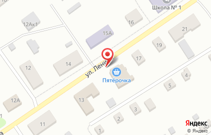 Дискаунтер Пятёрочка на улице Ленина на карте