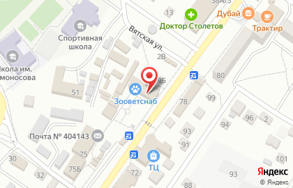 Фирменный магазин Великолукский Мясокомбинат на Октябрьской улице на карте