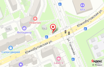 Киоск печатной продукции У метро на Южнобутовской улице на карте