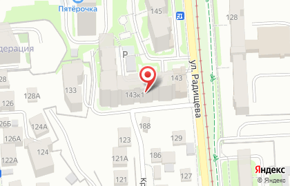 Строительная компания Тандем в переулке Радищева на карте