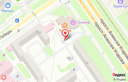 Продовольственный магазин в Олимпийском микрорайоне на карте