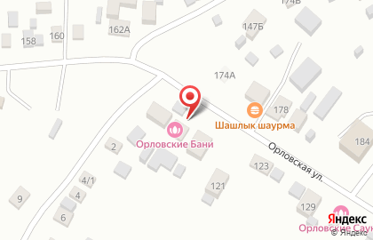 Баня Орловская на карте