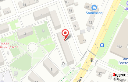 Супермаркет Дикси на улице Бажова на карте