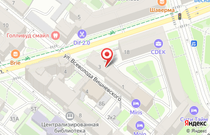 Русские Двери на улице Всеволода Вишневского на карте