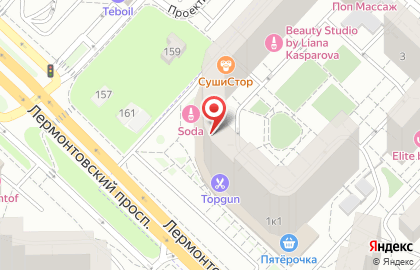 Магазин Interia на Лермонтовском проспекте на карте