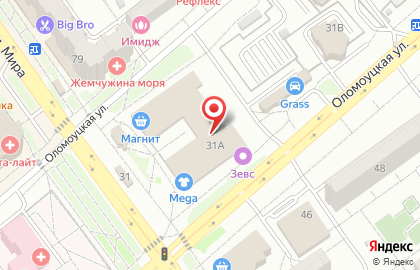 Комфолио на Оломоуцкой улице на карте