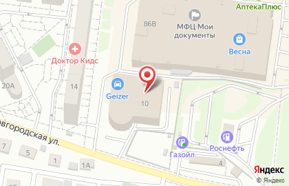 АВТОCAR на Новгородской улице на карте