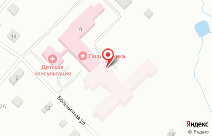 Поликлиника на улице Больничная на карте