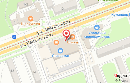Химчистка-прачечная Снежинка на улице Чайковского на карте
