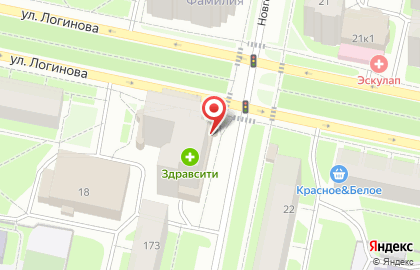 Супермаркет Магнит в Архангельске на карте
