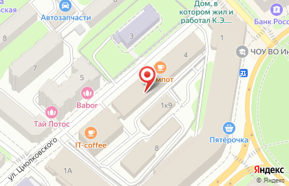 ТТК на улице Циолковского на карте