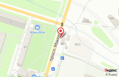 Продуктовый магазин Мираж на проспекте Макеева на карте
