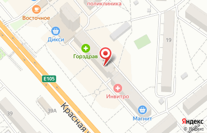 Городская парикмахерская на Красной улице в Солнечногорске на карте