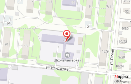 Коррекционная общеобразовательная школа-интернат на карте