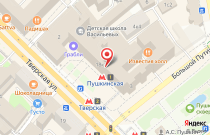 Караоке-клуб Маска на метро Тверская на карте