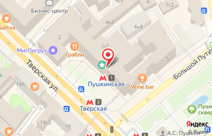 Билетный оператор Kassir.ru на Тверской улице на карте