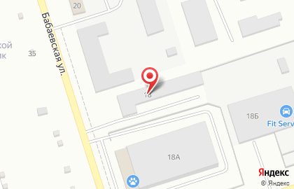 Автосервис FIT SERVICE на Бабаевской улице на карте