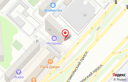Алкомаркет Винлаб на Комсомольском проспекте, 7 в Люберцах на карте