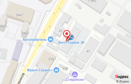 Магазин Мир автостекла на улице Старых Большевиков на карте