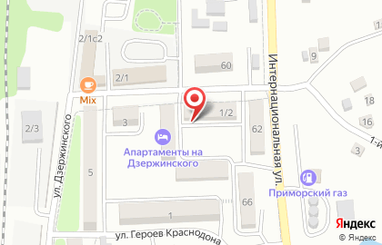 Русь на улице Дзержинского на карте