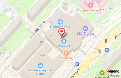 Магазин женской одежды Redberry в Октябрьском районе на карте