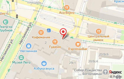 Бельпостель на Кузнецком мосту (ул Трубная) на карте