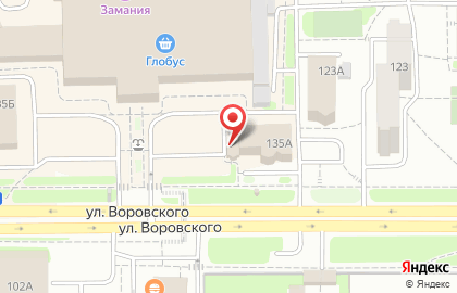 Цветочный магазин Макси Флора на улице Воровского, 135а на карте