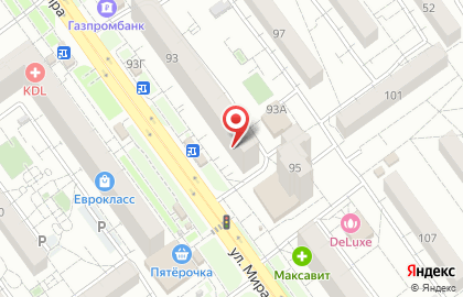 Магазин разливных напитков Бавария на улице Мира на карте
