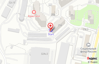 Фитнес-клуб Start в Советском районе на карте