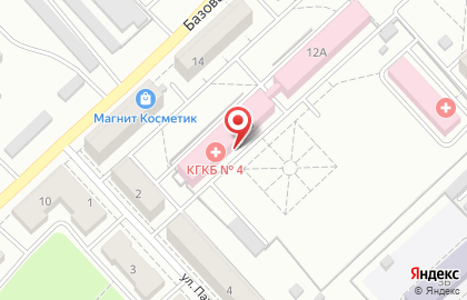 Больница Кемеровская Городская Клиническая Больница №4 на Базовой улице на карте
