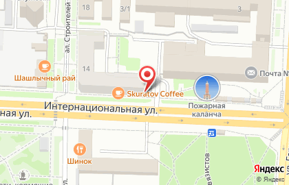 Кофейня Coffee Anytime на Интернациональной улице на карте