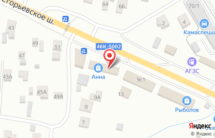 Vista на Луговой улице на карте