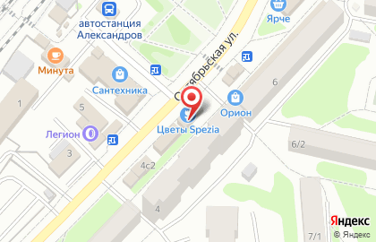 Магазин цветов во Владимире на карте