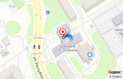 Центральная городская библиотека им. А.С. Пушкина в Сургуте на карте