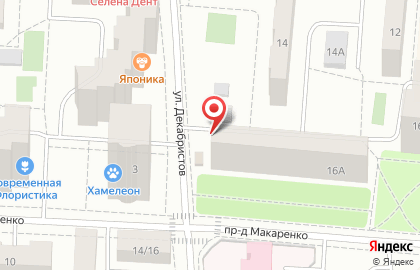 МНОГО ЦВЕТОВ на улице Декабристов на карте