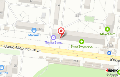 Магазин строительно-хозяйственных товаров Мужичок на Южно-Моравской улице на карте